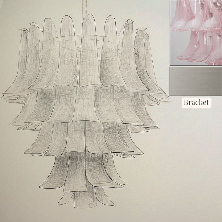 Vekla Chandelier – Handmade Murano Glass, Mid Century Elegance | Vinlighting