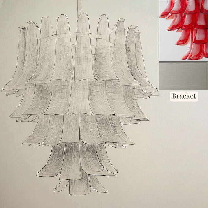 Vekla Chandelier – Handmade Murano Glass, Mid Century Elegance | Vinlighting