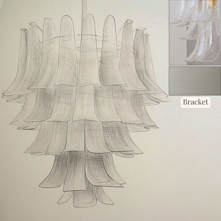 Vekla Chandelier – Handmade Murano Glass, Mid Century Elegance | Vinlighting