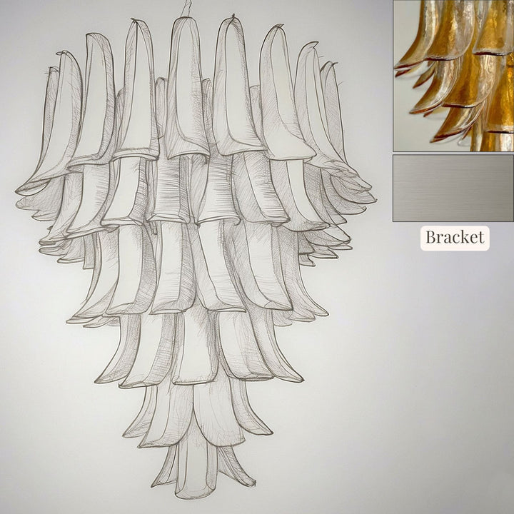 Vekla Chandelier – Handmade Murano Glass, Mid Century Elegance | Vinlighting