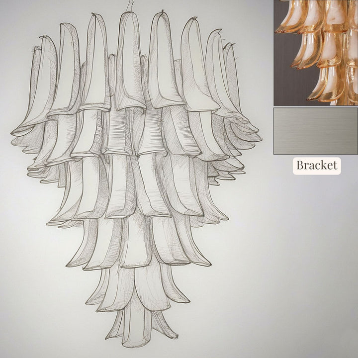 Vekla Chandelier – Handmade Murano Glass, Mid Century Elegance | Vinlighting