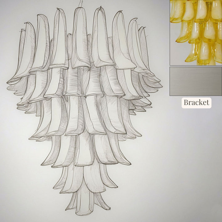 Vekla Chandelier – Handmade Murano Glass, Mid Century Elegance | Vinlighting