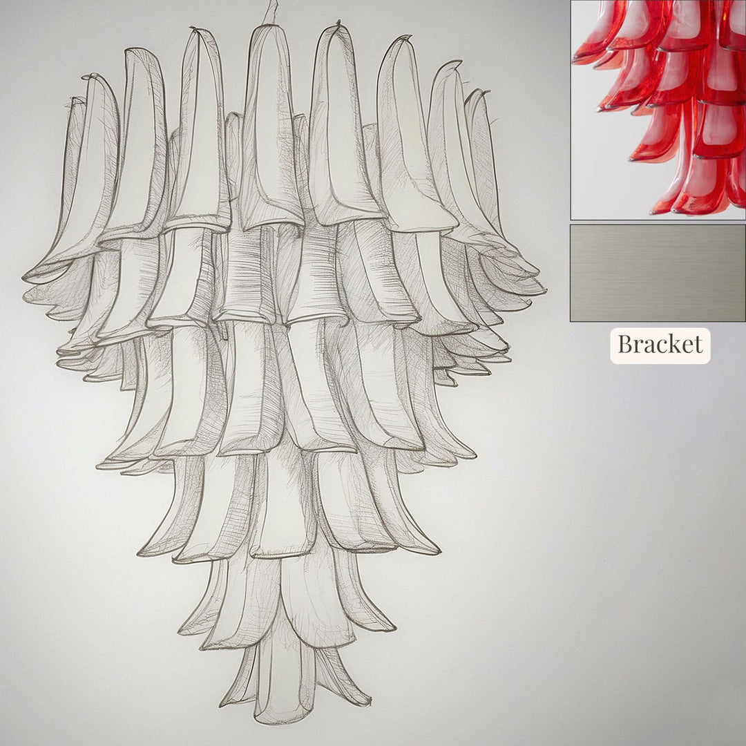 Vekla Chandelier – Handmade Murano Glass, Mid Century Elegance | Vinlighting