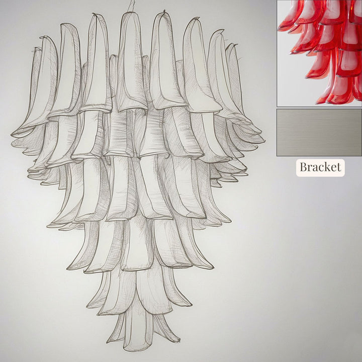 Vekla Chandelier – Handmade Murano Glass, Mid Century Elegance | Vinlighting