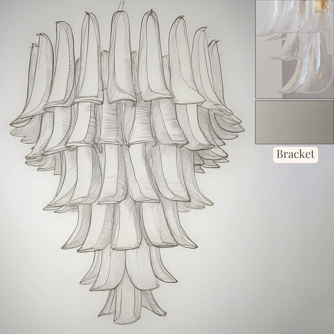 Vekla Chandelier – Handmade Murano Glass, Mid Century Elegance | Vinlighting