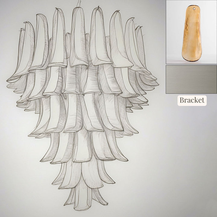 Vekla Chandelier – Handmade Murano Glass, Mid Century Elegance | Vinlighting