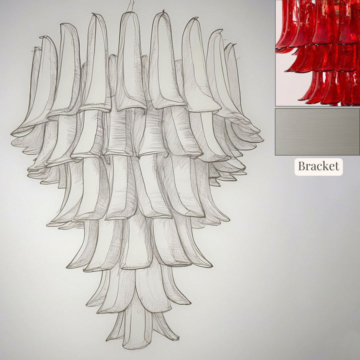 Vekla Chandelier – Handmade Murano Glass, Mid Century Elegance | Vinlighting