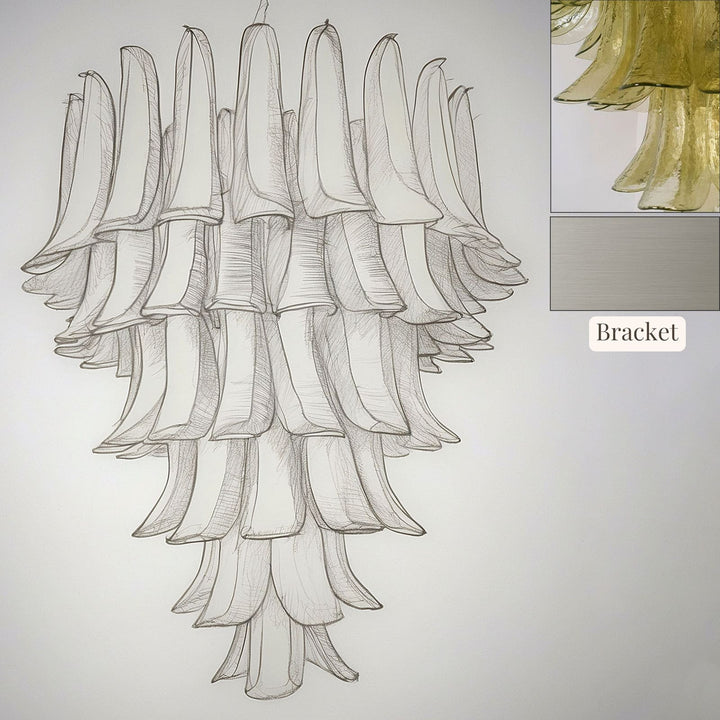 Vekla Chandelier – Handmade Murano Glass, Mid Century Elegance | Vinlighting