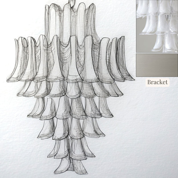 Vekla Chandelier – Handmade Murano Glass, Mid Century Elegance | Vinlighting