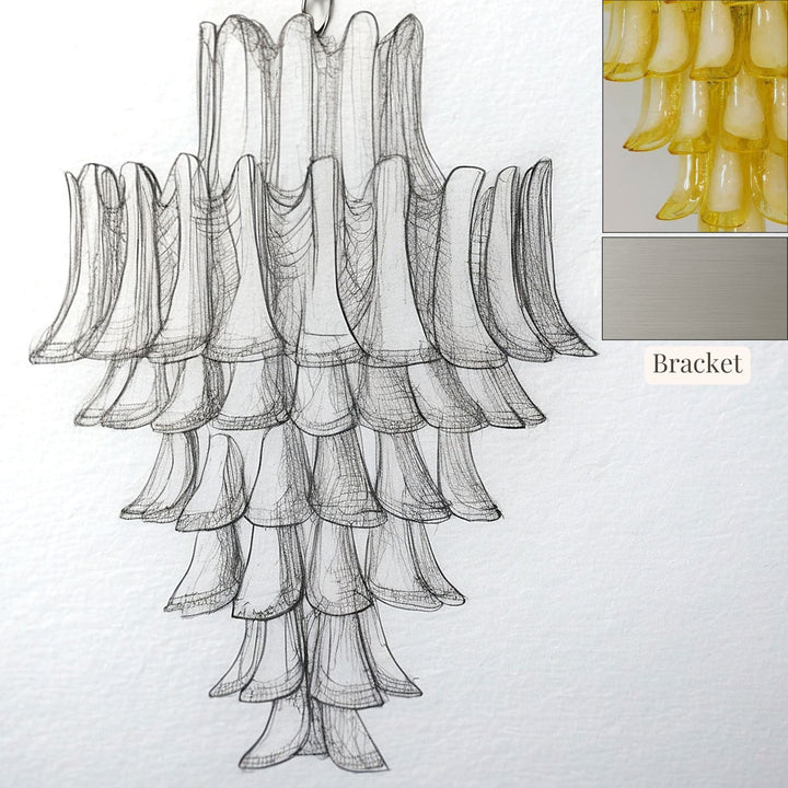 Vekla Chandelier – Handmade Murano Glass, Mid Century Elegance | Vinlighting