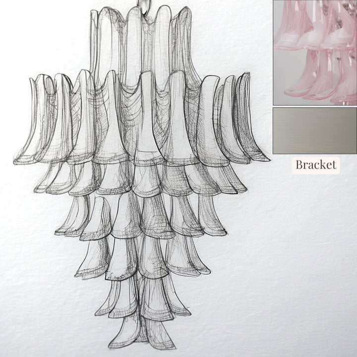 Vekla Chandelier – Handmade Murano Glass, Mid Century Elegance | Vinlighting