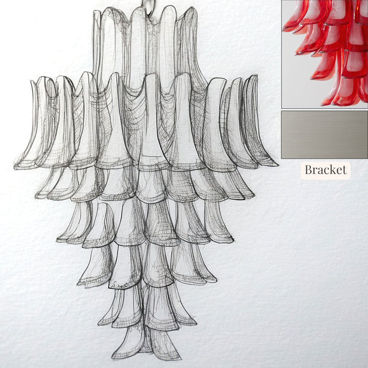Vekla Chandelier – Handmade Murano Glass, Mid Century Elegance | Vinlighting