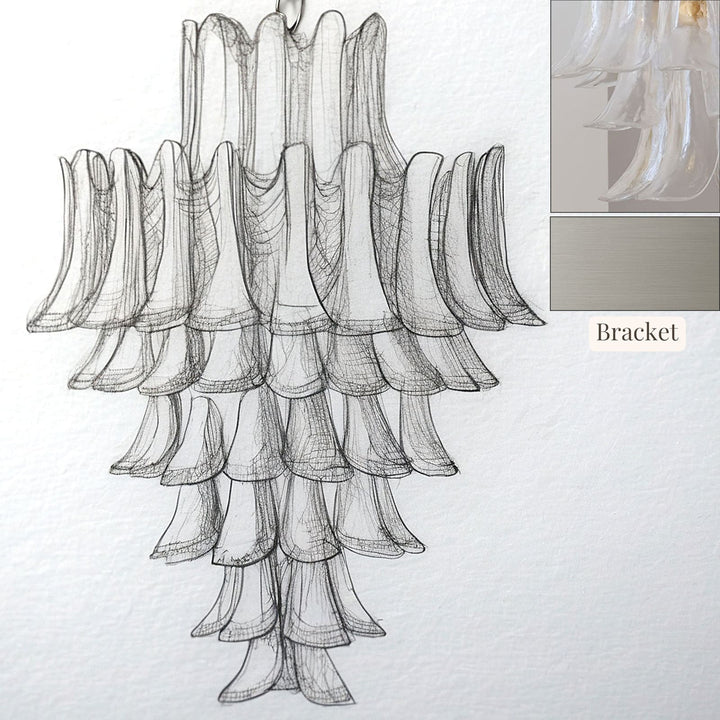 Vekla Chandelier – Handmade Murano Glass, Mid Century Elegance | Vinlighting