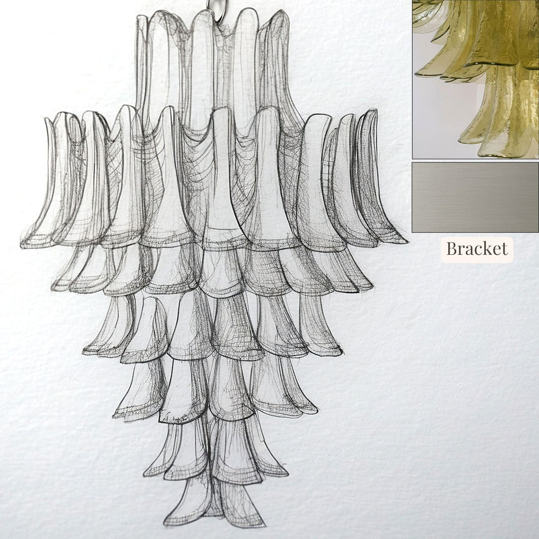 Vekla Chandelier – Handmade Murano Glass, Mid Century Elegance | Vinlighting