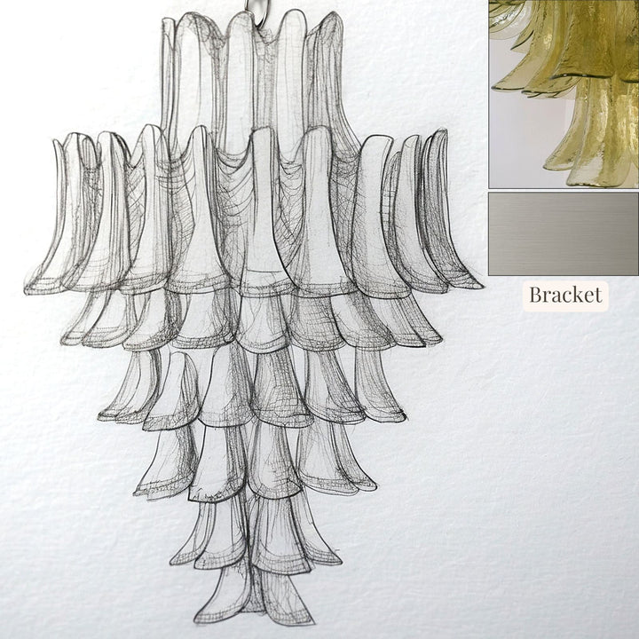 Vekla Chandelier – Handmade Murano Glass, Mid Century Elegance | Vinlighting