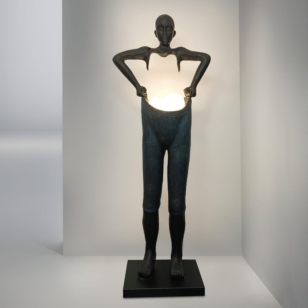 Velari Resin Floor Lamp – Modern Creative Figure Art Sculpture