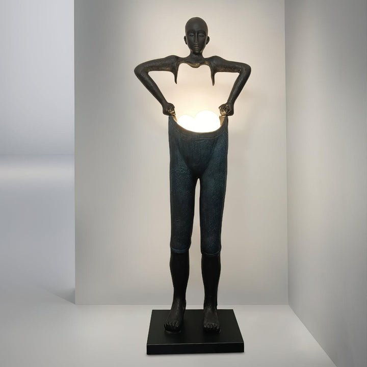 Velari Resin Floor Lamp – Modern Creative Figure Art Sculpture