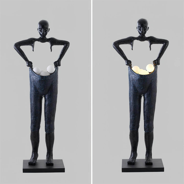 Velari Resin Floor Lamp – Modern Creative Figure Art Sculpture