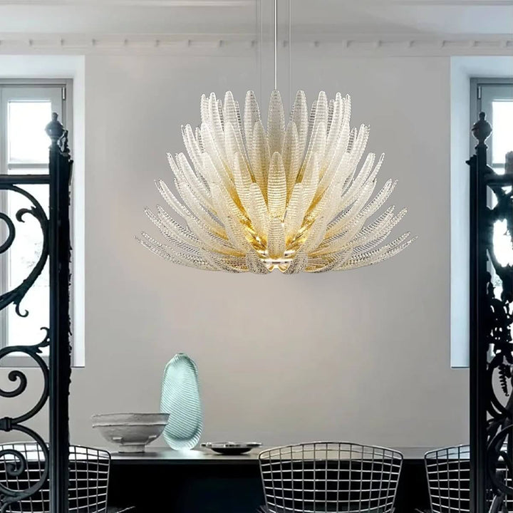 Veliro Chandelier – Modern Luxury Glass Chandelier for Dining