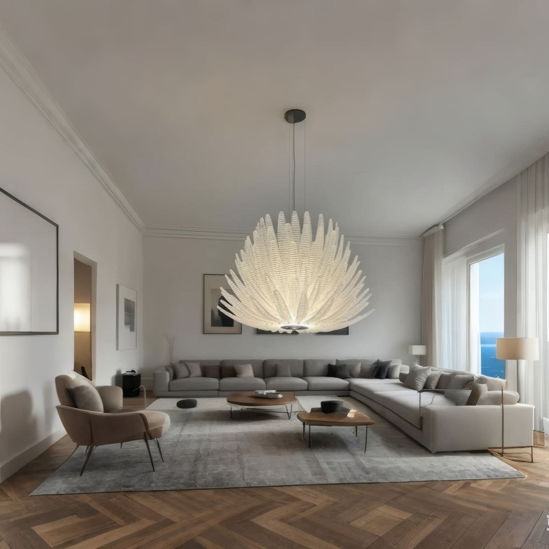 Veliro Chandelier – Modern Luxury Glass Chandelier for Dining