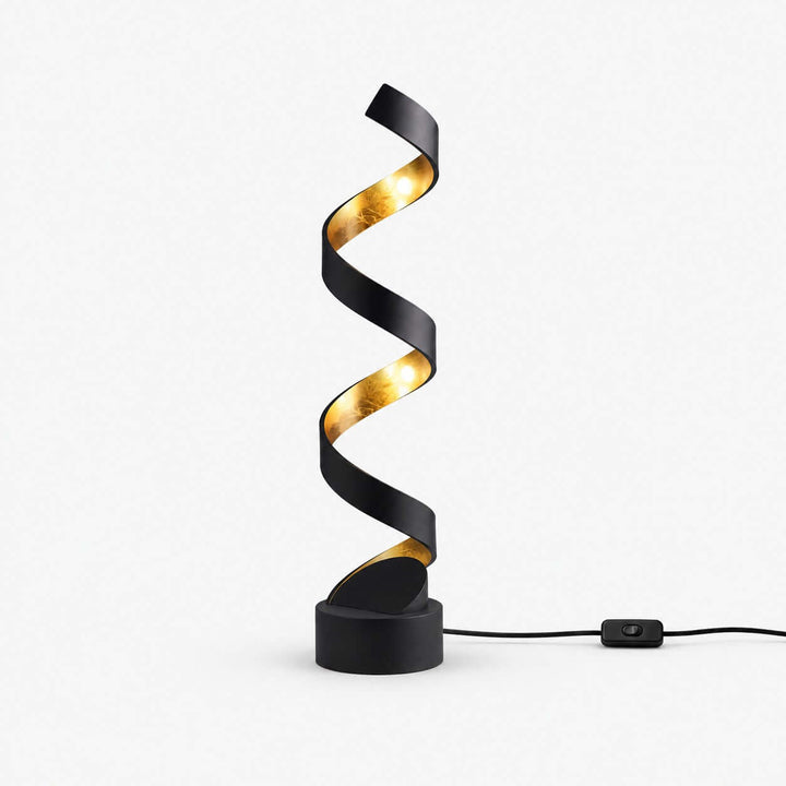 Velisse Modern Black and Gold Table Lamp for Bedroom &amp; Office