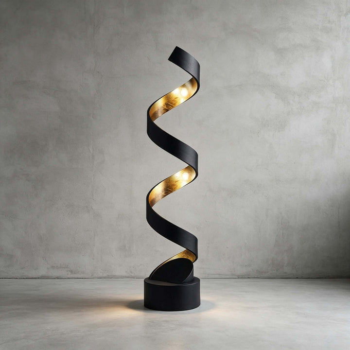 Velisse Modern Black and Gold Table Lamp for Bedroom &amp; Office
