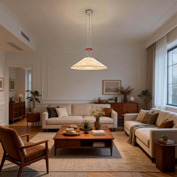 Velliora Pendant Lamp – Modern Creative Cone-shaped Paper Chandelier