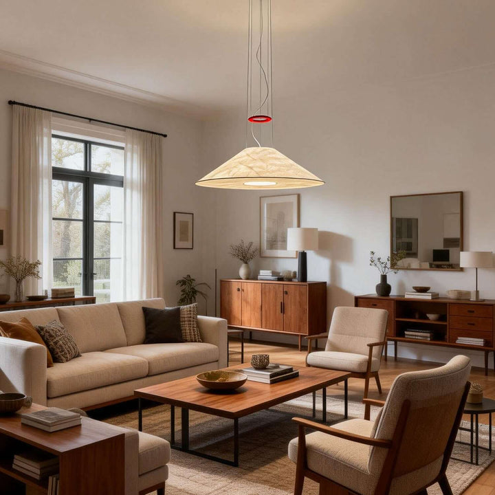 Velliora Pendant Lamp – Modern Creative Cone-shaped Paper Chandelier