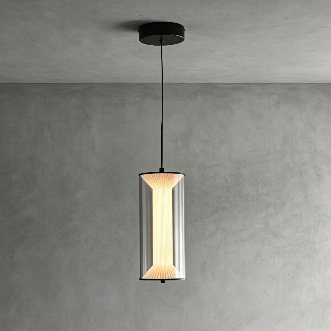 Vellore Pendant Light - Smoked Glass Bamboo Pendant for Dining | Vinlighting
