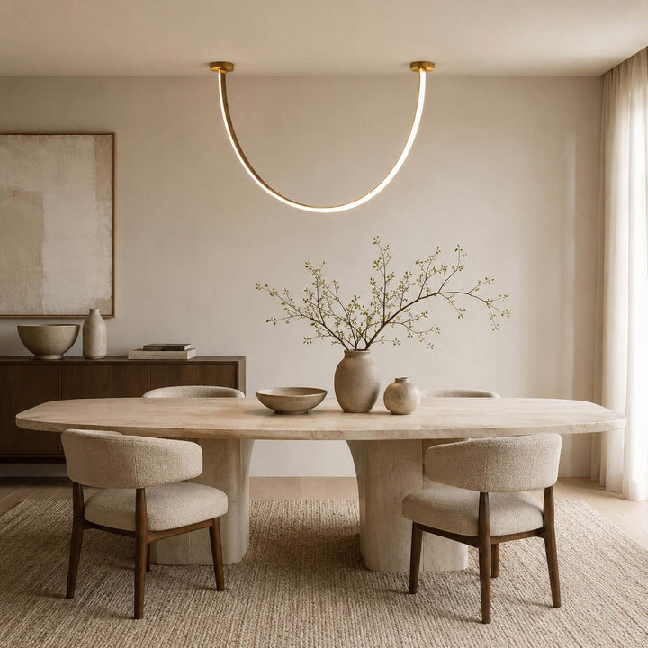 Velmara Chandelier - Modern Silicone Leather Dining Room Light | Vinlighting
