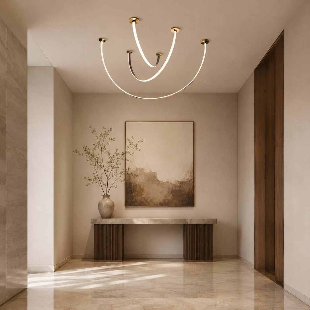 Velmara Chandelier - Modern Silicone Leather Dining Room Light | Vinlighting