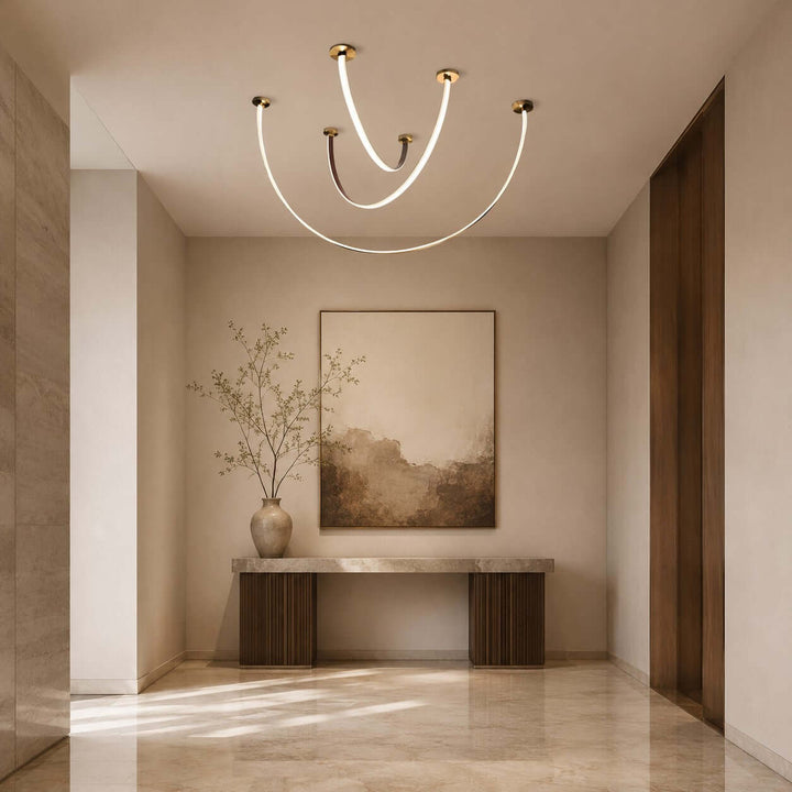 Velmara Chandelier - Modern Silicone Leather Dining Room Light | Vinlighting