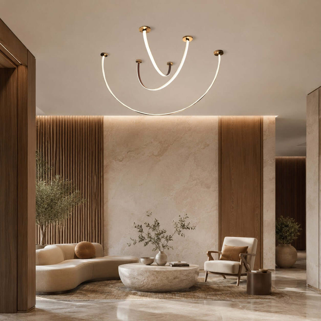Velmara Chandelier - Modern Silicone Leather Dining Room Light | Vinlighting