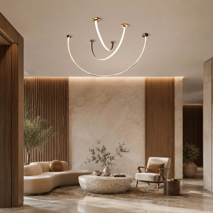 Velmara Chandelier - Modern Silicone Leather Dining Room Light | Vinlighting
