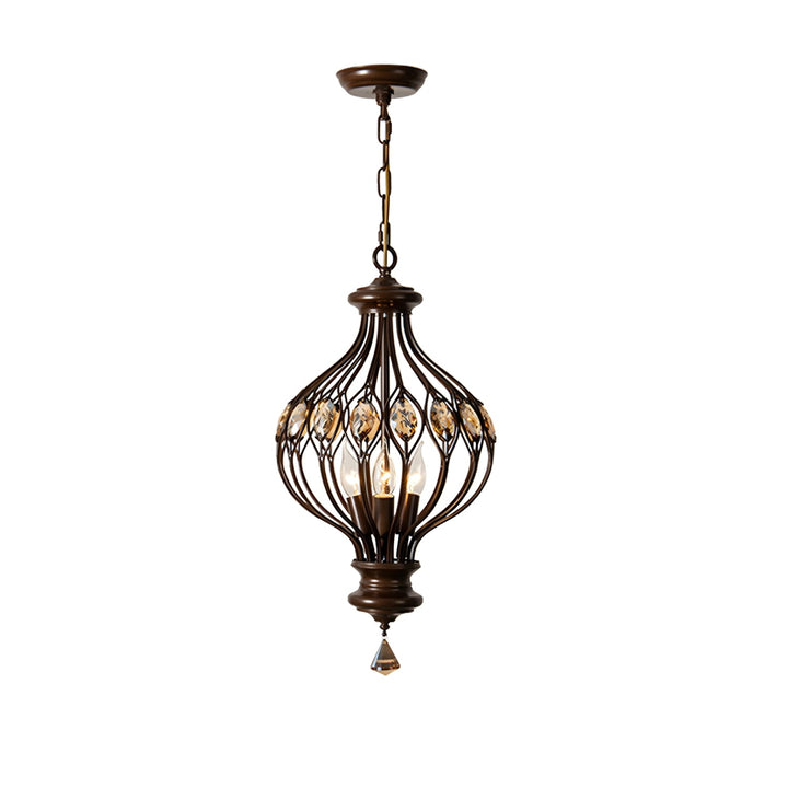 Velora Chandelier: Raindrop Crystal & Candle Style Lighting