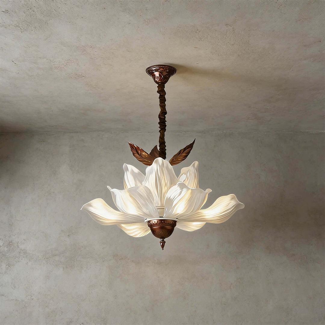 Veltra Chandelier – French Creative Petal Acrylic Light
