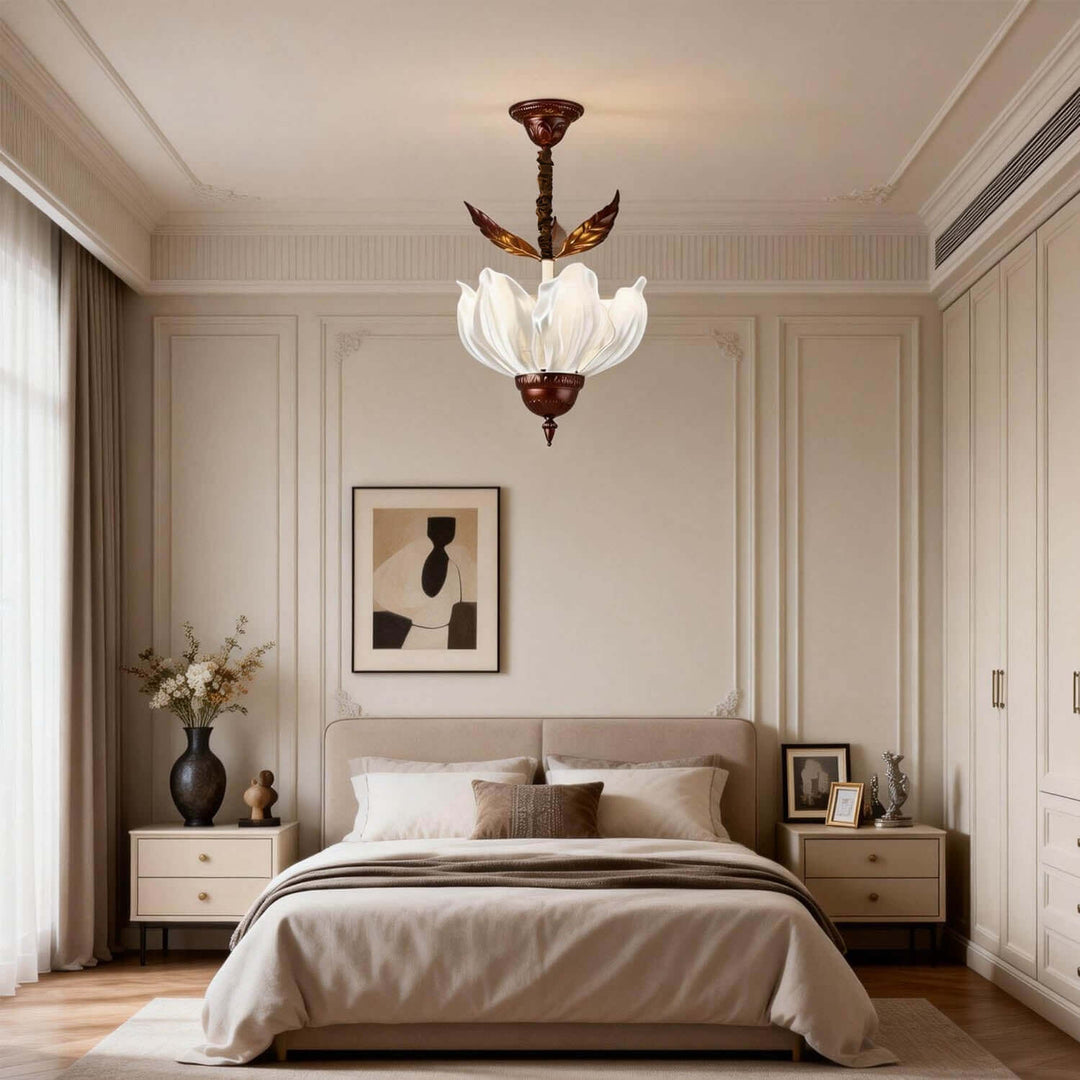 Veltra Chandelier – French Creative Petal Acrylic Light