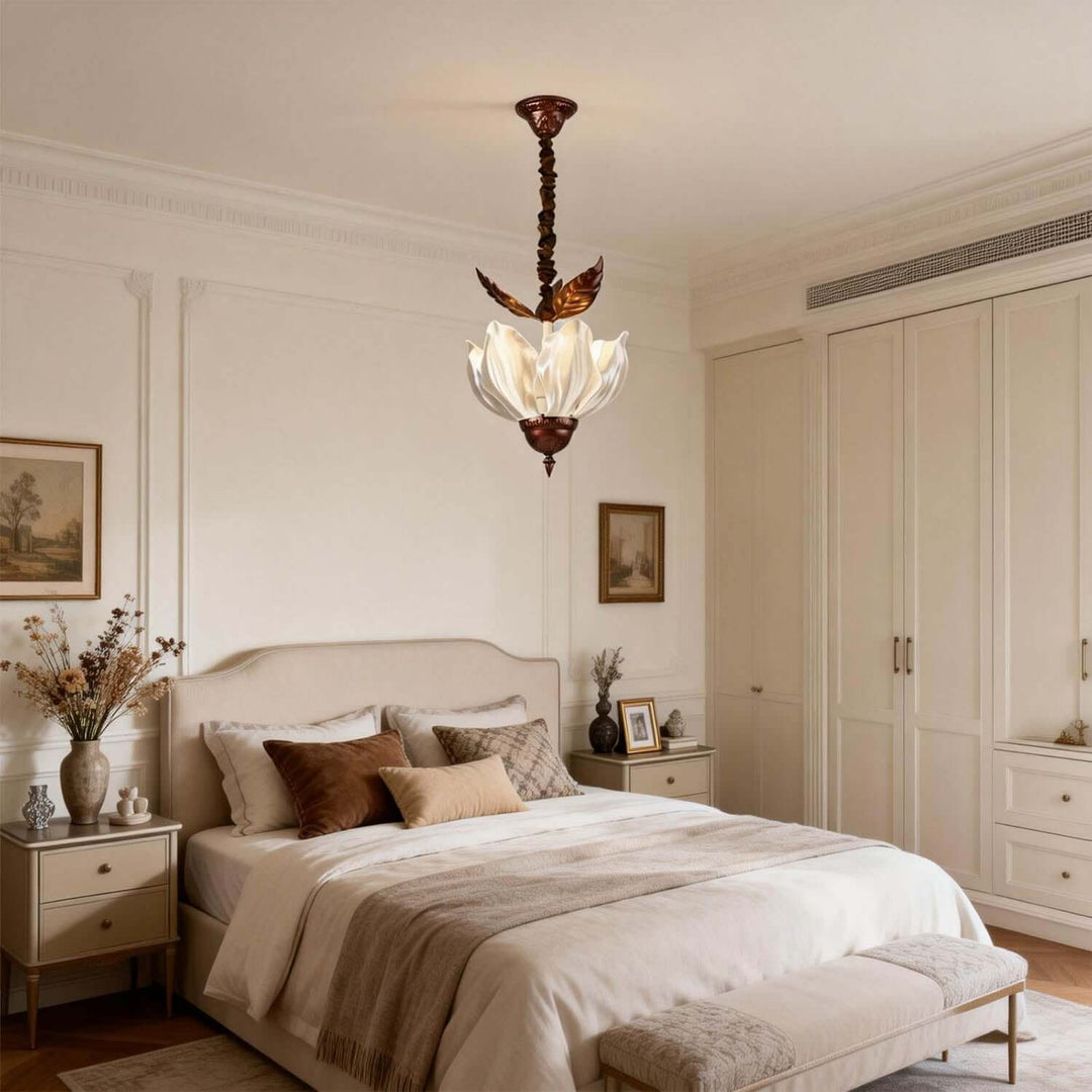 Veltra Chandelier – French Creative Petal Acrylic Light
