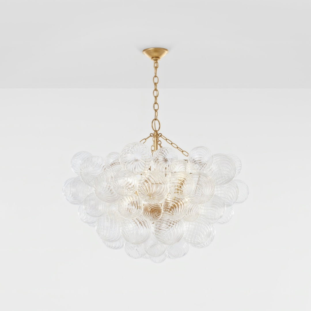 Veluno Chandelier - Modern Glass Bubble Light for Living Room
