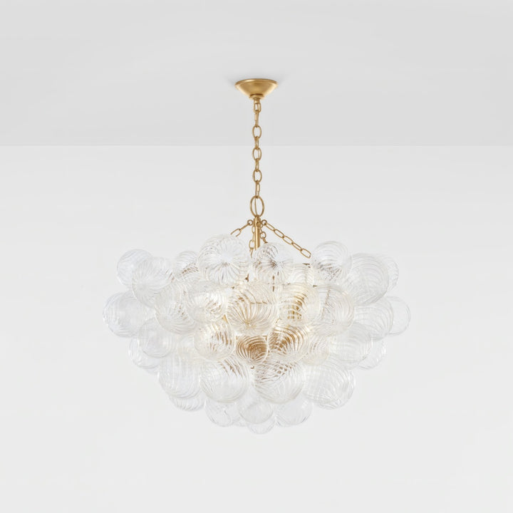 Veluno Chandelier - Modern Glass Bubble Light for Living Room