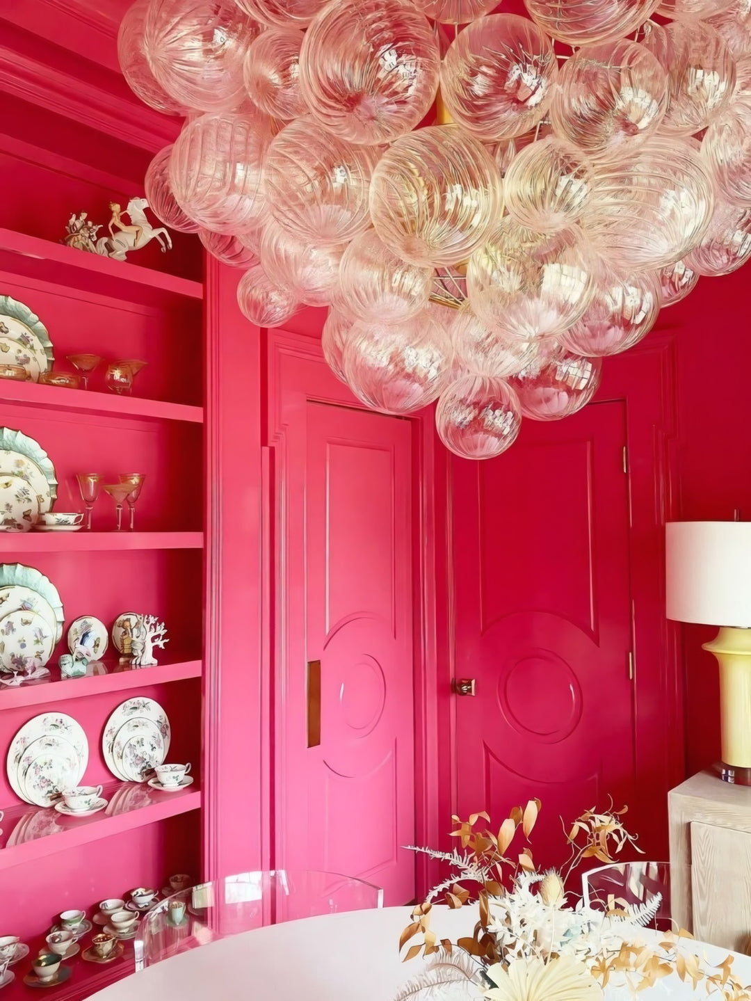Veluno Chandelier - Modern Glass Bubble Light for Living Room