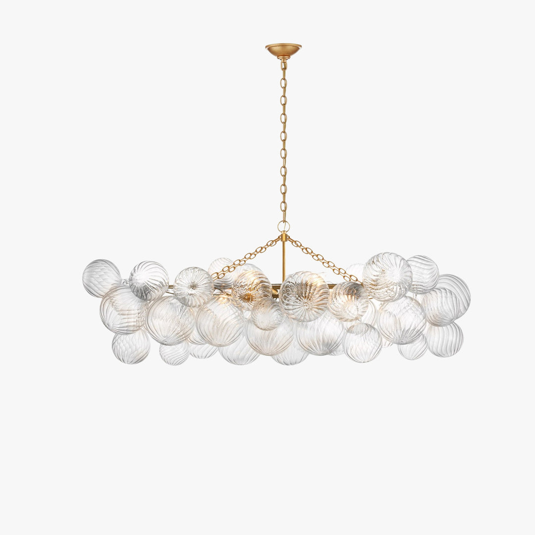 Veluno Glass Chandelier – Modern Bubble Light for Living Room