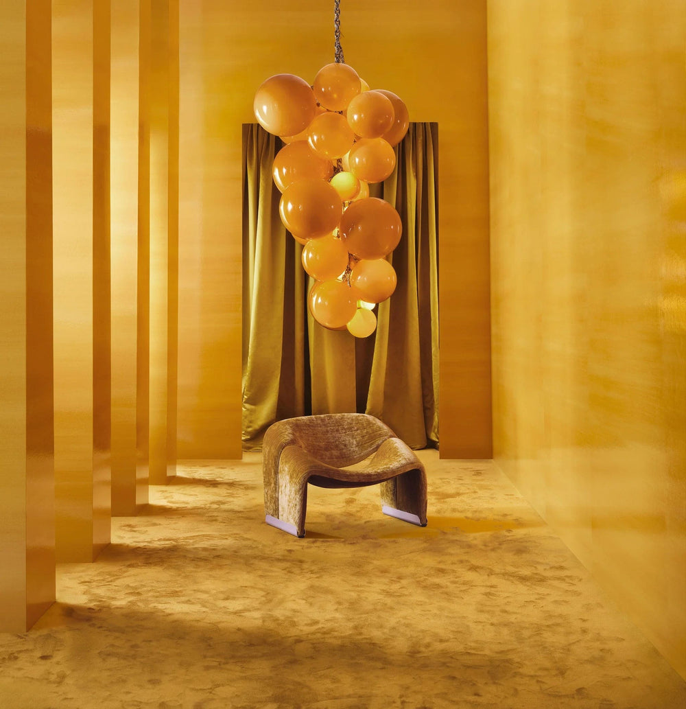 Velymo Chandelier – Modern Glass Bubble Art Deco Light