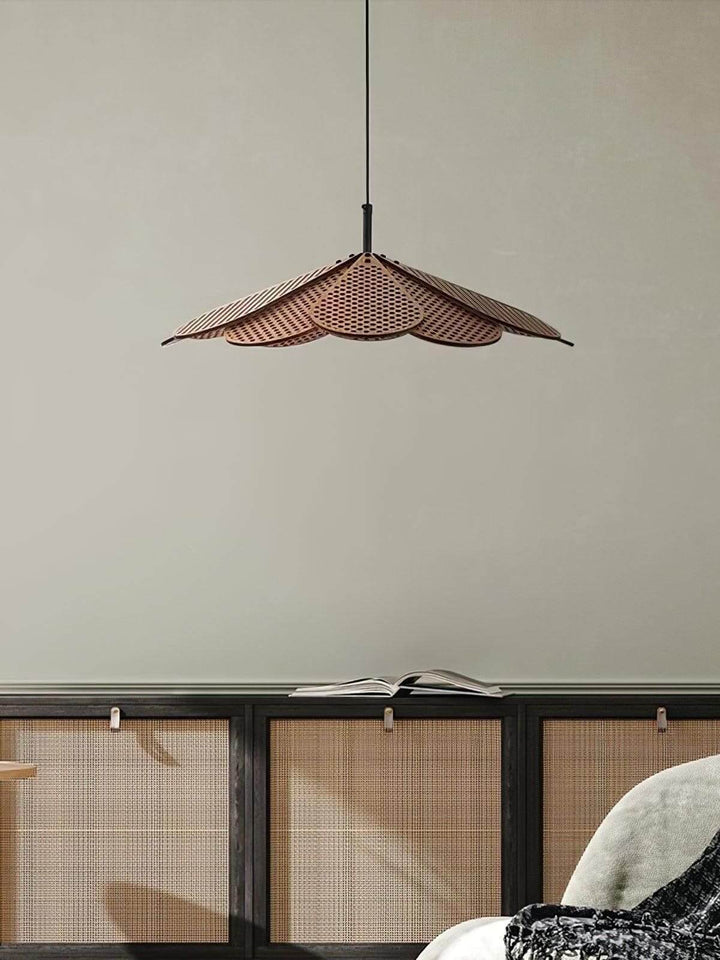 Vendra Pendant Light for Dining Room – Wabi-Sabi Wood Style