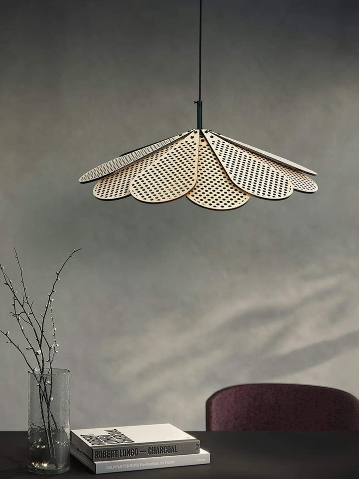 Vendra Pendant Light for Dining Room – Wabi-Sabi Wood Style