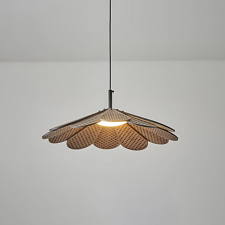 Vendra Pendant Light for Dining Room – Wabi-Sabi Wood Style
