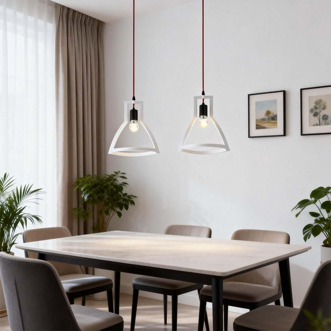 Veqon Pendant Light - Nordic Minimalist Geometric Wood Light