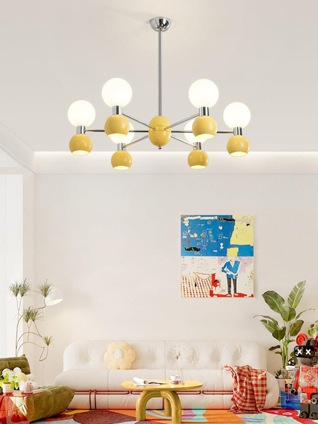 Vera Bicolor Chandelier | Modern Metal & Glass Ceiling Light | Vinlighting | Vinlighting