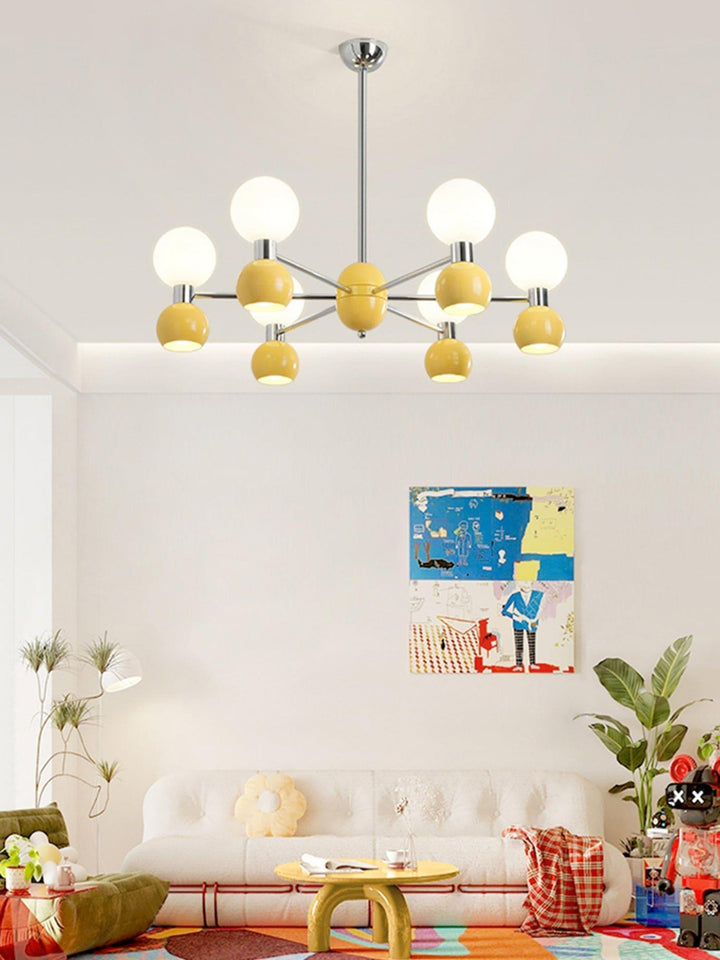 Vera Bicolor Chandelier | Modern Metal & Glass Ceiling Light | Vinlighting | Vinlighting