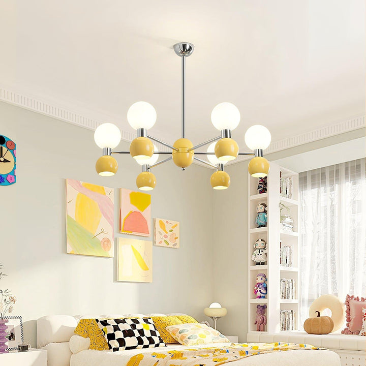 Vera Bicolor Chandelier | Modern Metal & Glass Ceiling Light | Vinlighting | Vinlighting